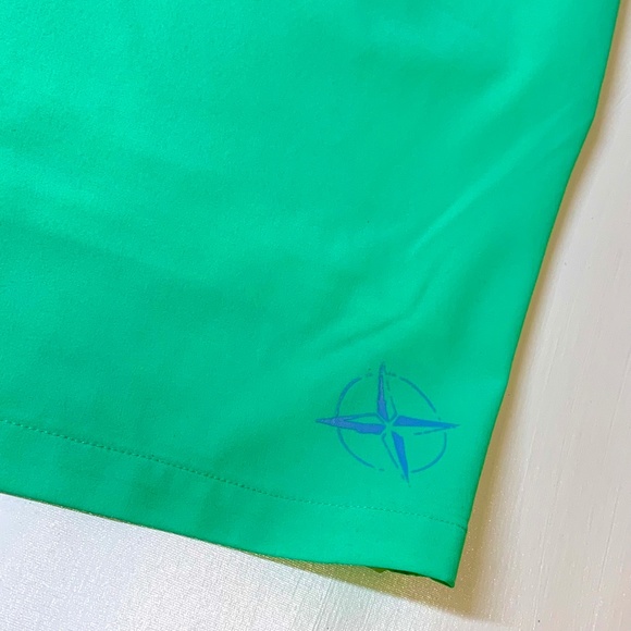 B Draddy Bathing Suit Swim Trunks Caribbean Green Paddle Mesh Lined Shorts XL - Picture 5 of 10